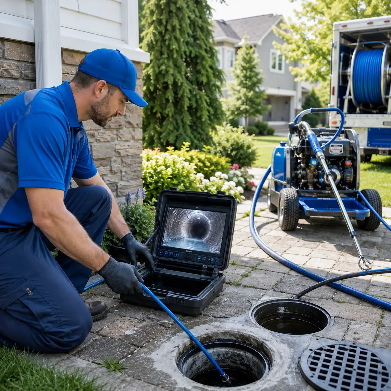 Outdoor drain cleaning professionals serving Montfort, WI