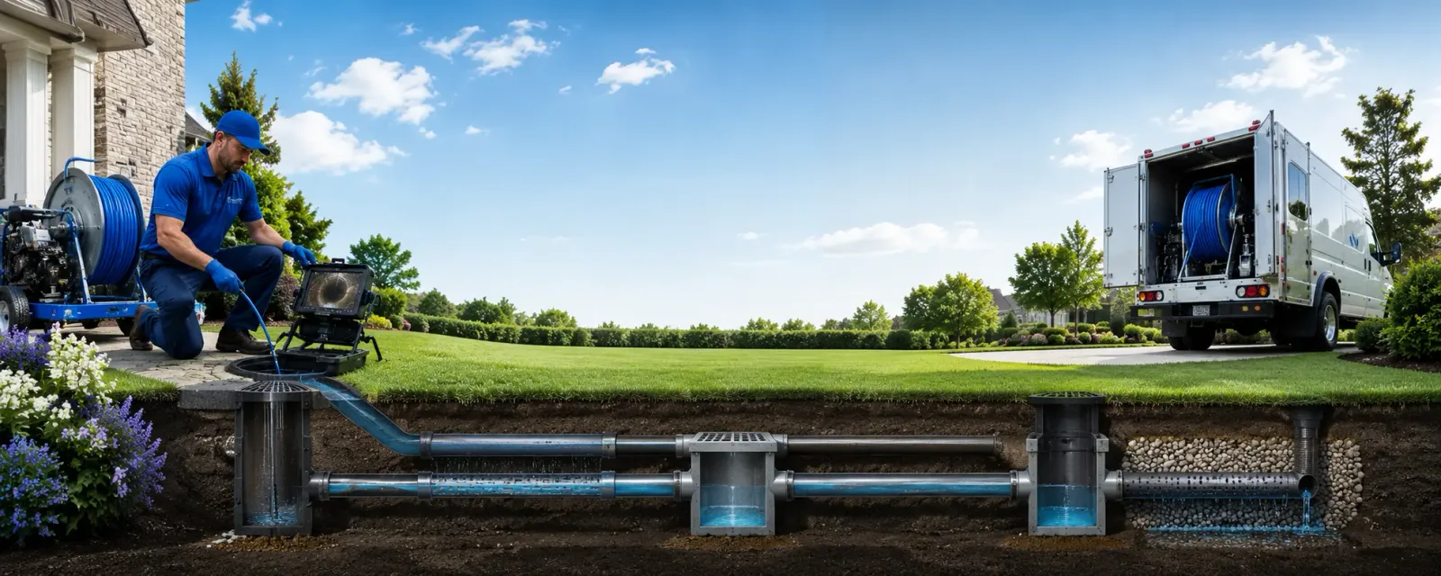 Outdoor drain cleaning information for Montfort, WI
